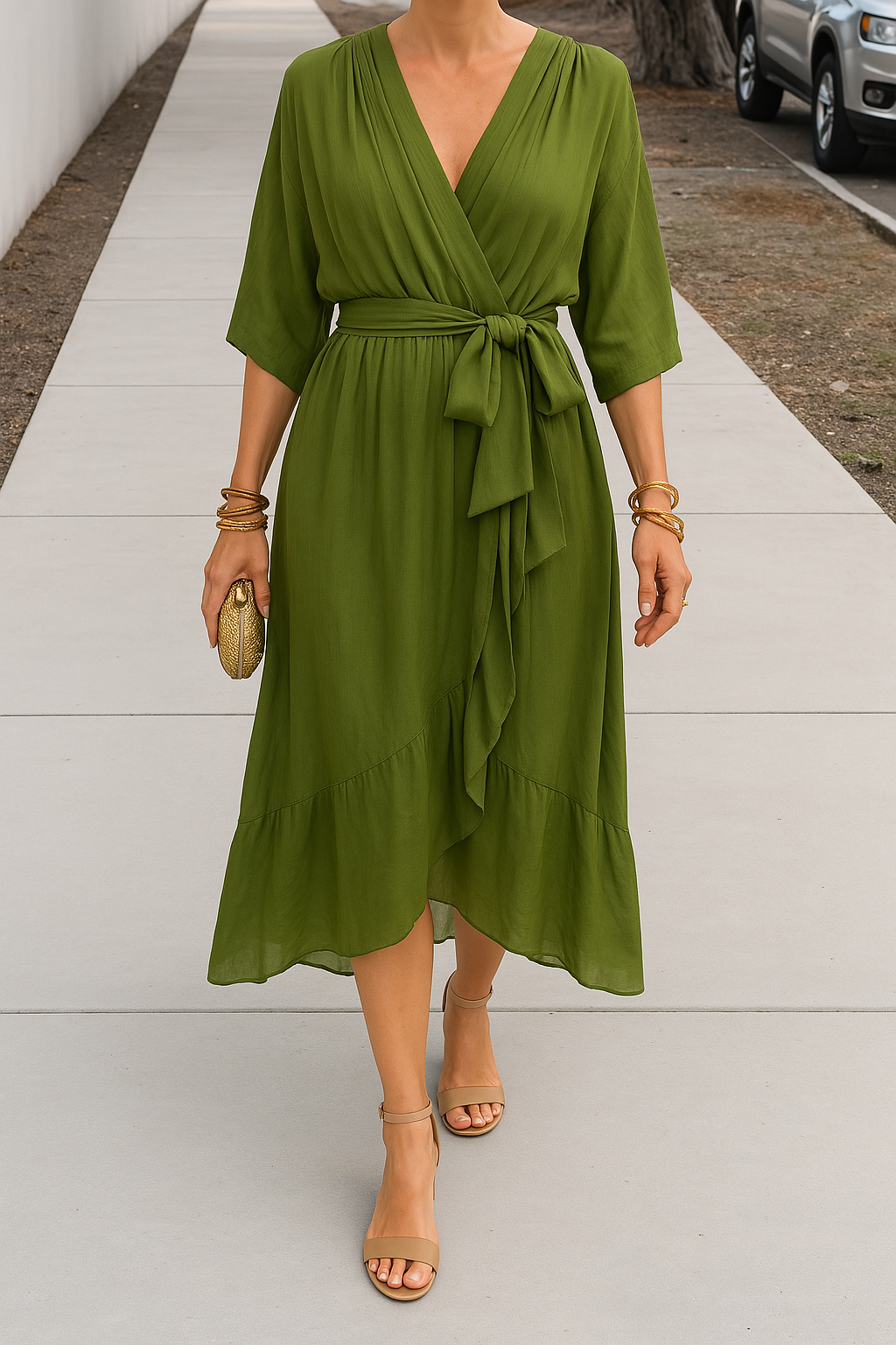 Jasmine – Flowy Midi Dress