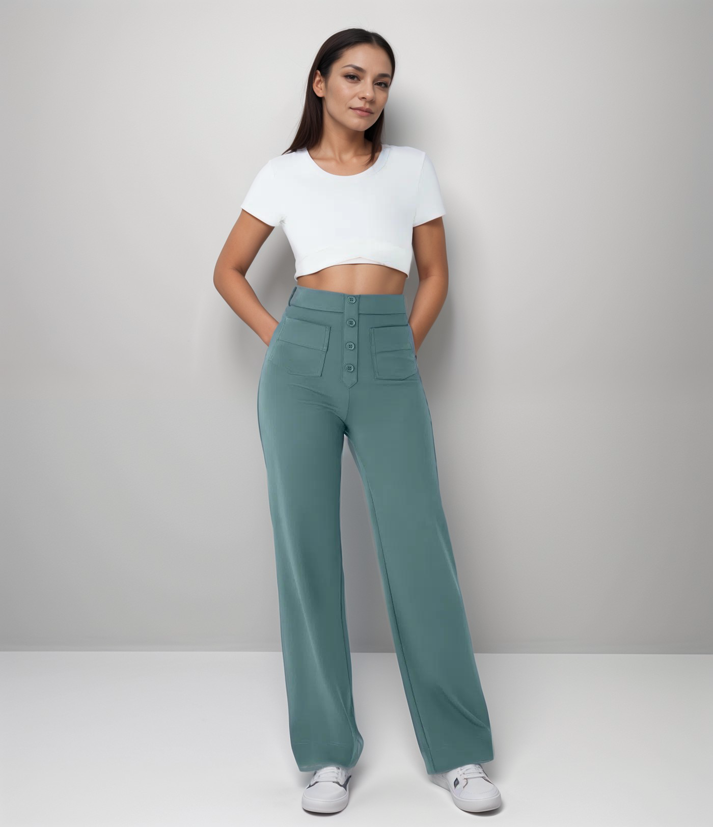 Aurora – High-Waist Slimming Casual Pants