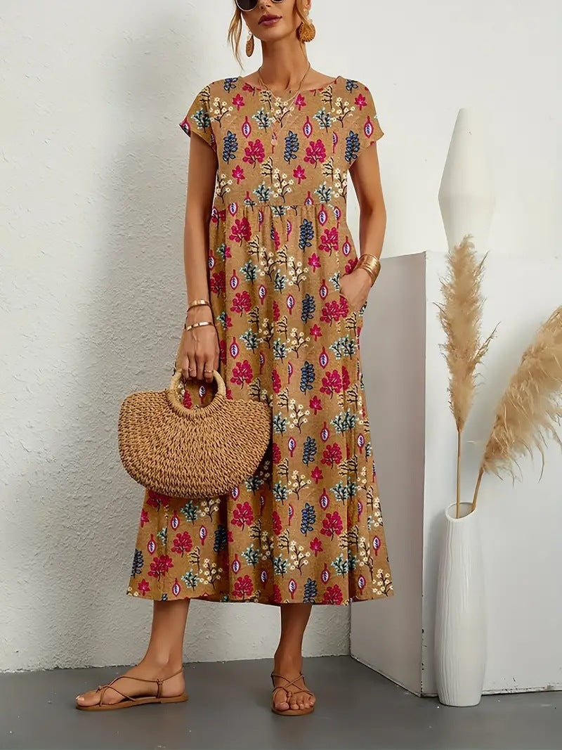 Harper – Relaxed Floral Midi Dress