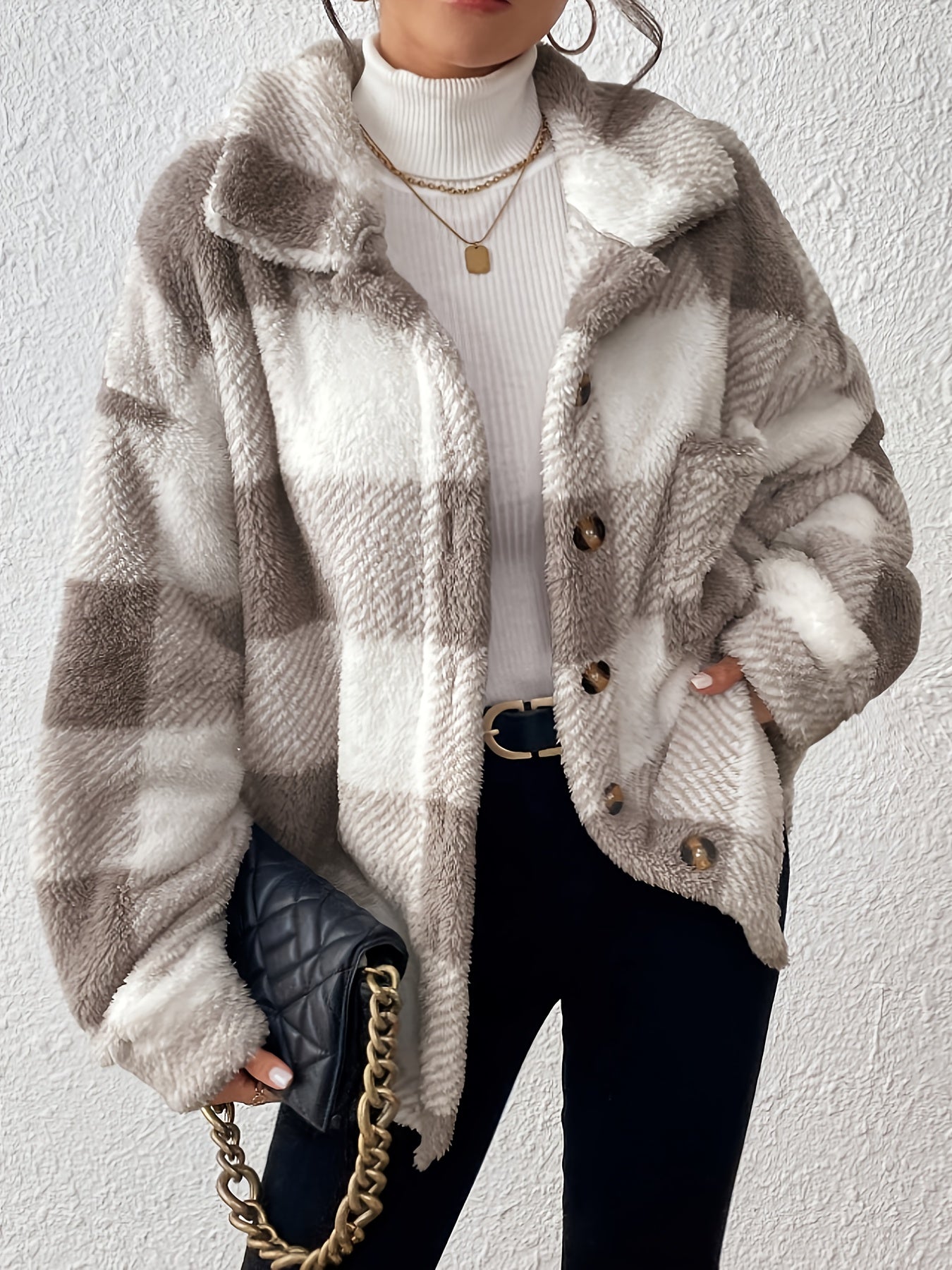 Nora | Cozy Plaid Jacket