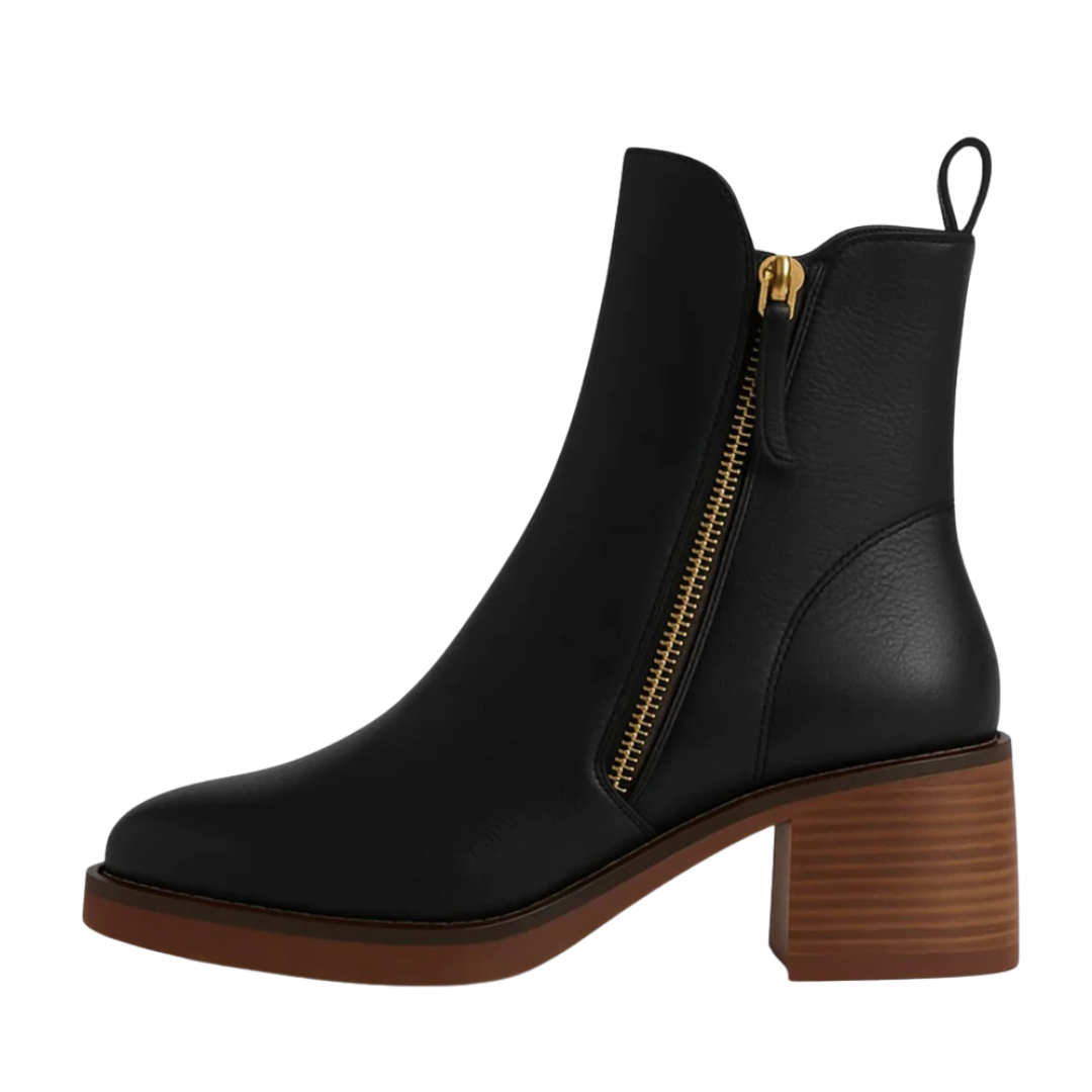 LEONÉA™ | LEATHER ANKLE BOOTS