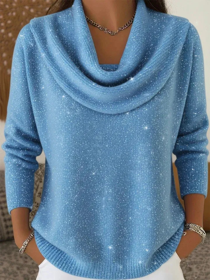 Marjorie | Soft Glow Cowl-Neck Sweater