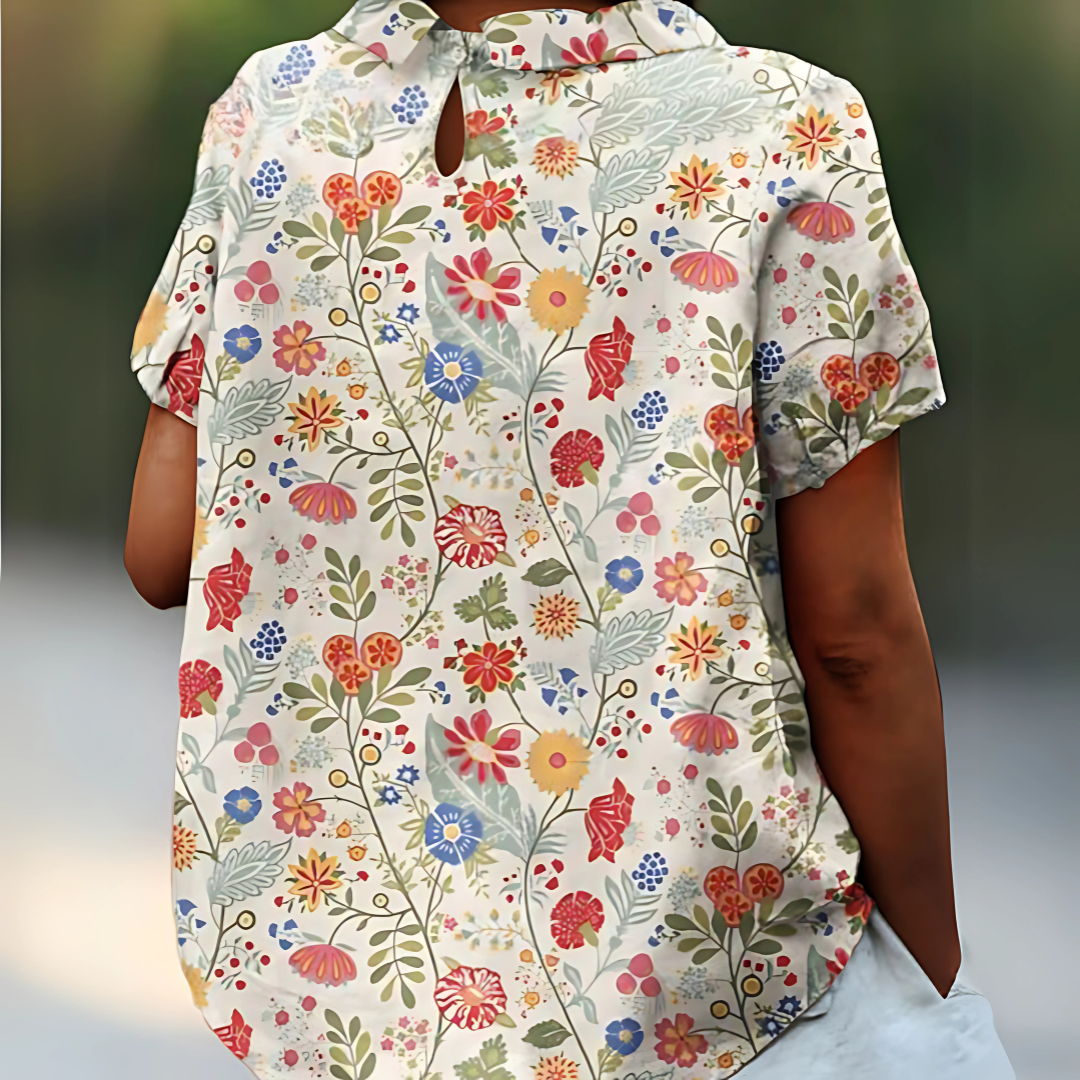Flora - Vintage Collared Blouse