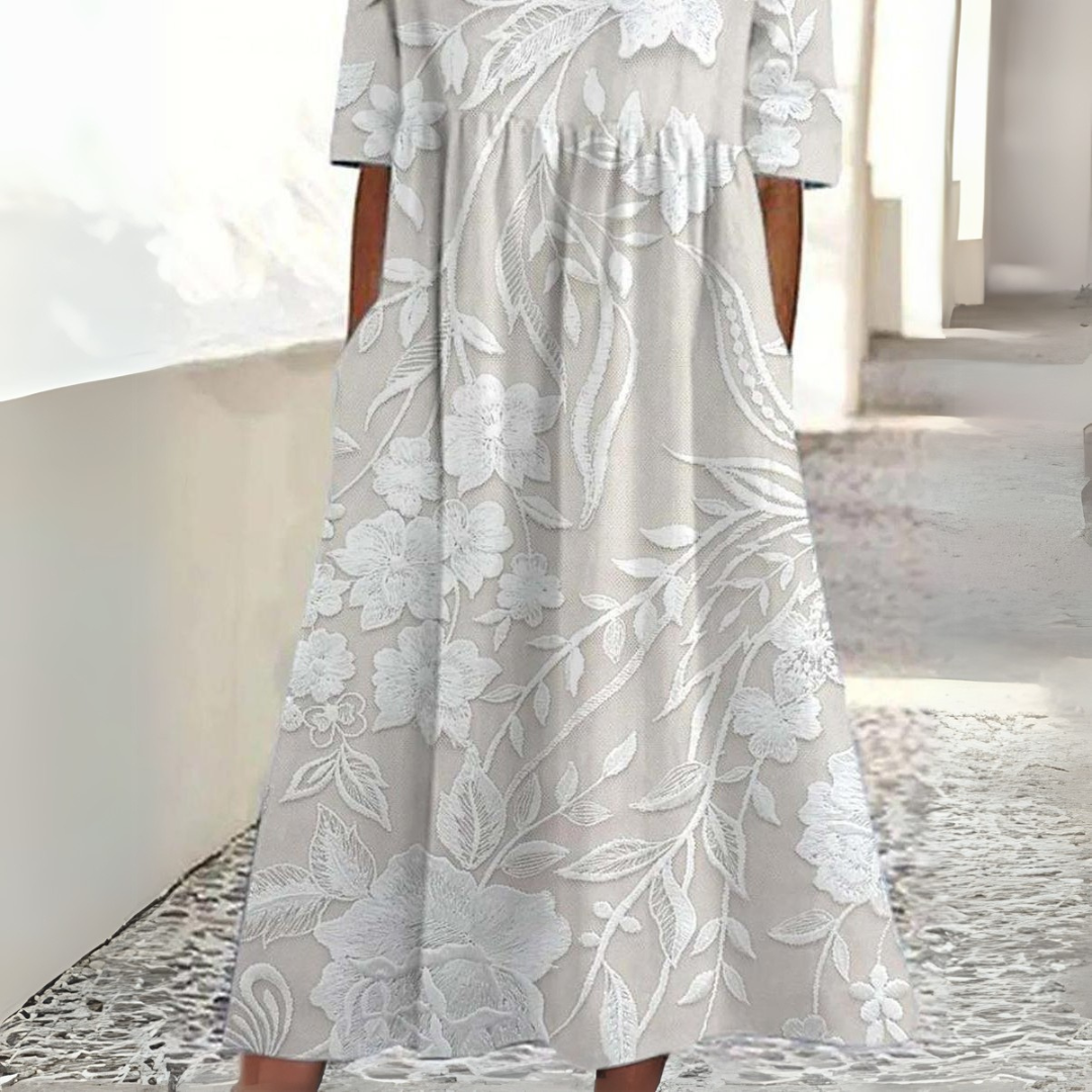 Floral Elegance Maxi Dress