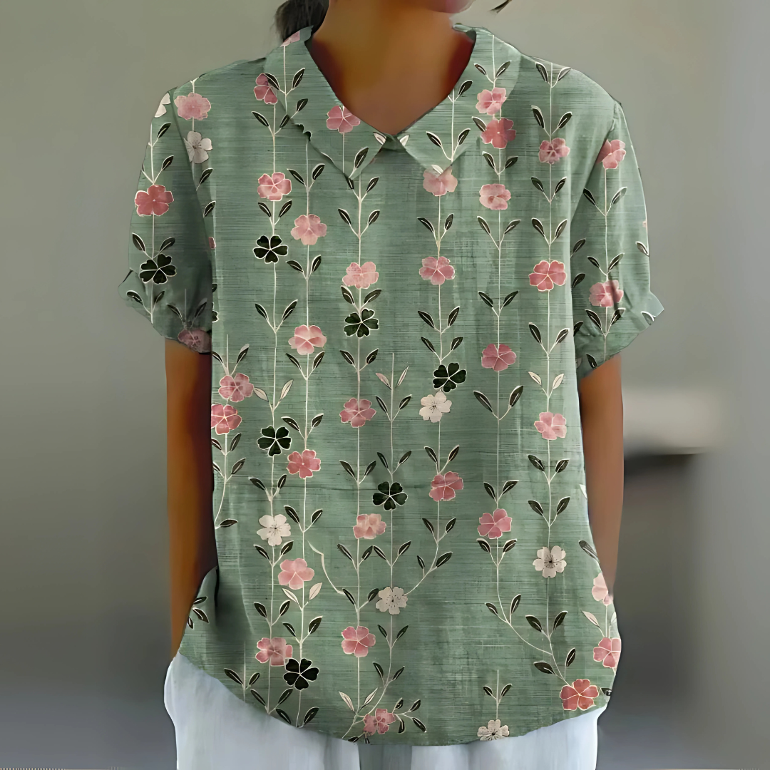 Flora - Vintage Collared Blouse