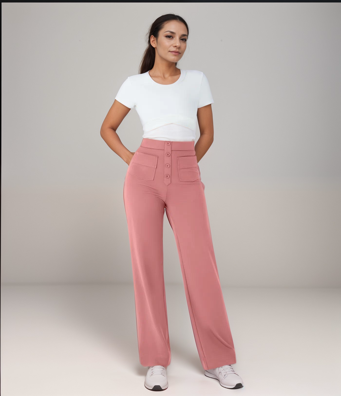 Aurora – High-Waist Slimming Casual Pants