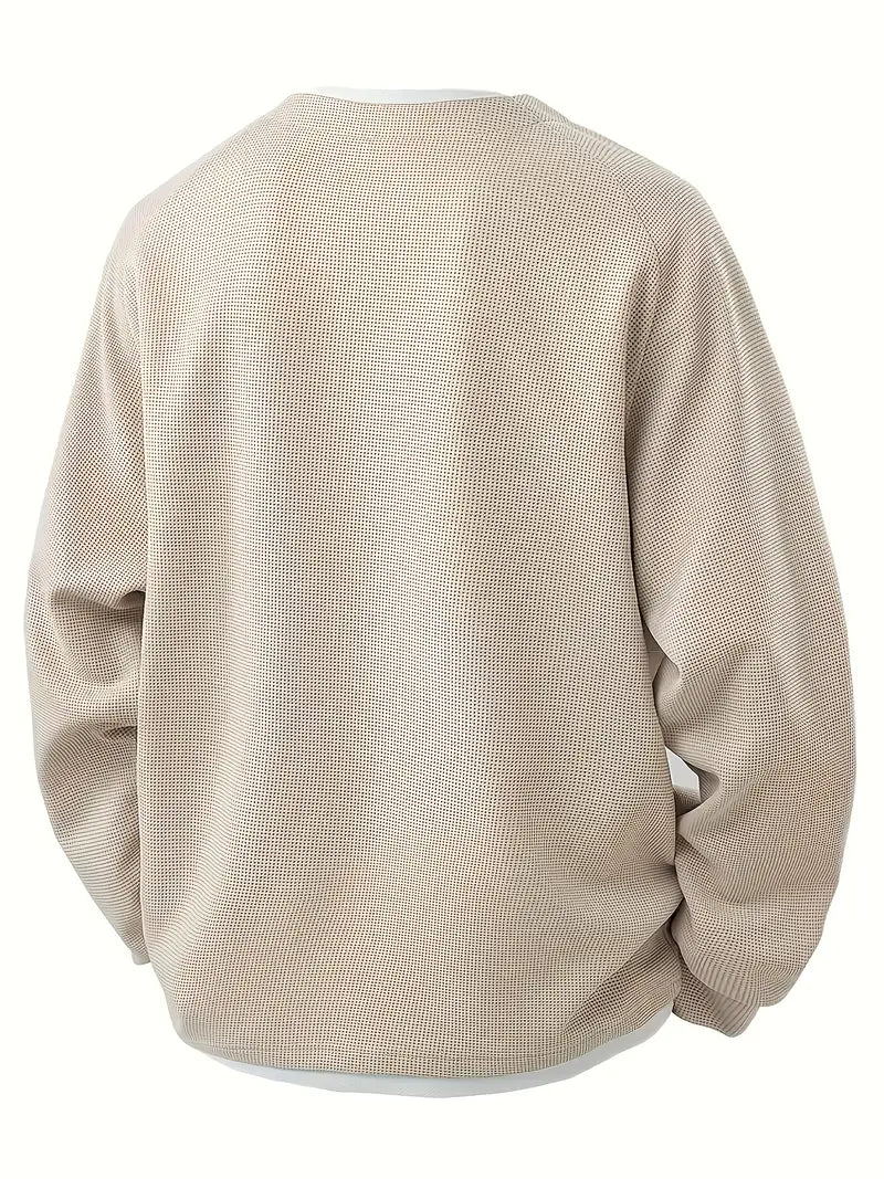 Aldous | Comfortable Waffle-Knit Long Sleeve for Everyday Wear