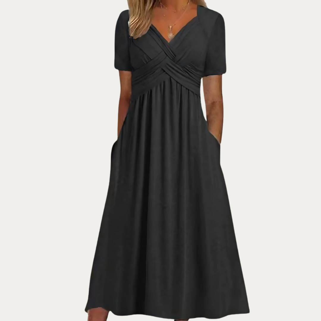 Emily – Empire Waist Midi Dress