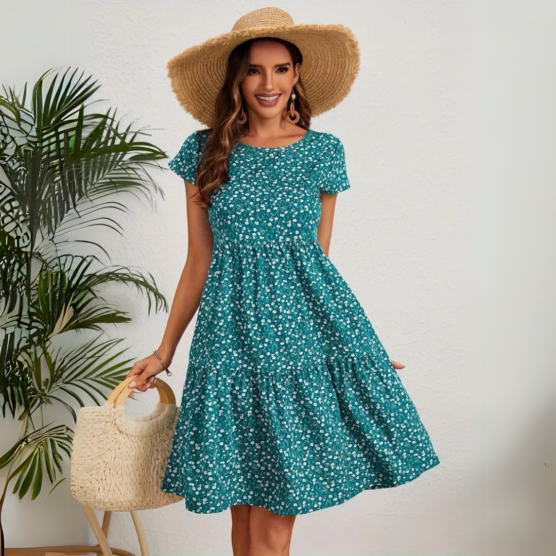 Floral Boho Midi Dress