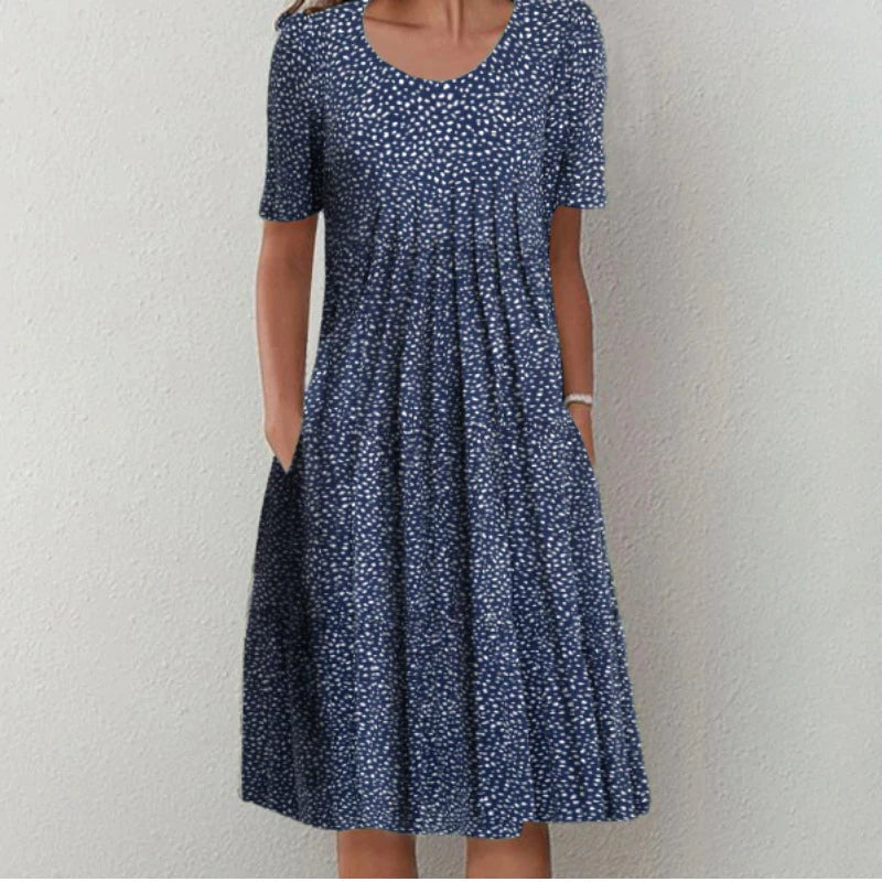 Emelie | Elegant Layered Tummy-Coverage Dress