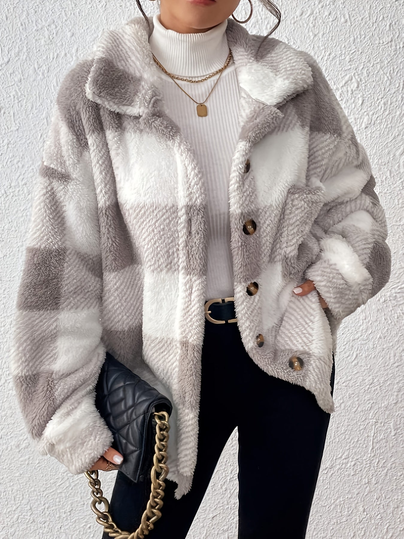 Nora | Cozy Plaid Jacket