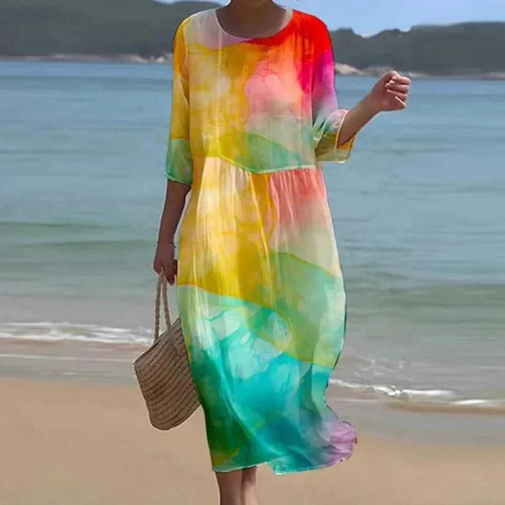 Bella Aura - Multicolour Midi Dress