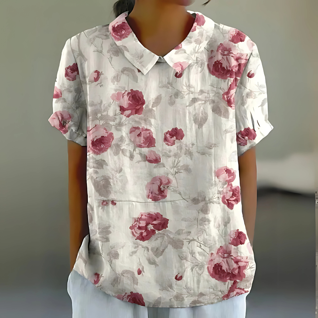 Flora - Vintage Collared Blouse