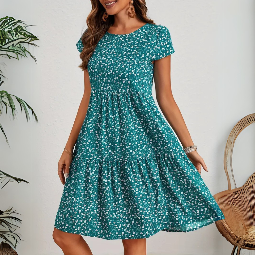 Floral Boho Midi Dress