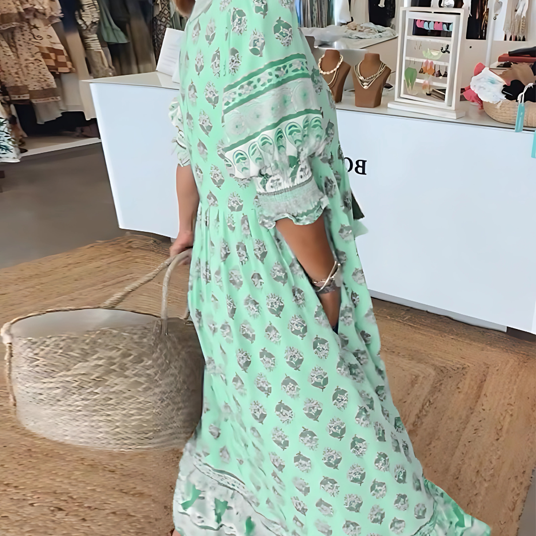 Bohemian Spring Maxi Dress