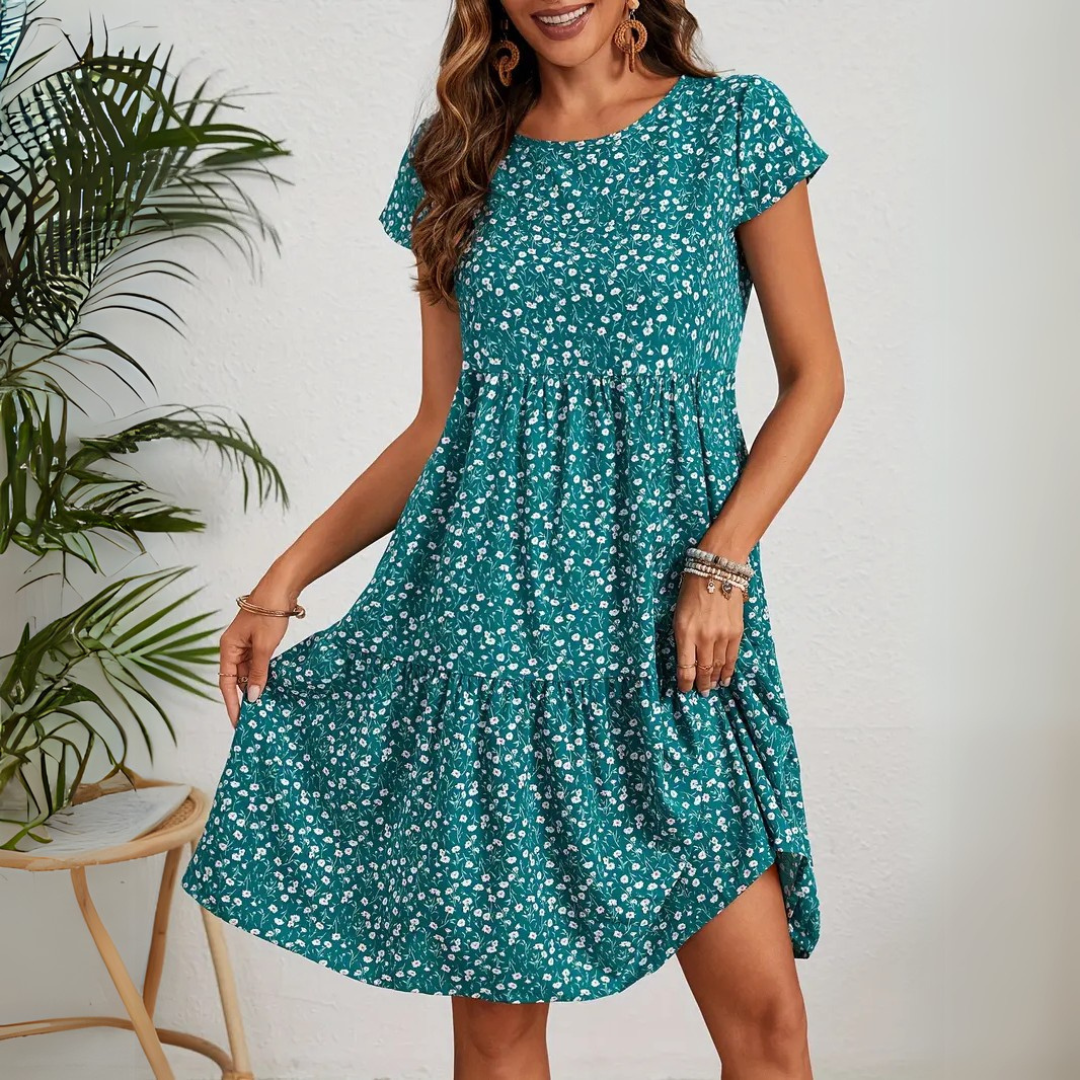 Floral Boho Midi Dress