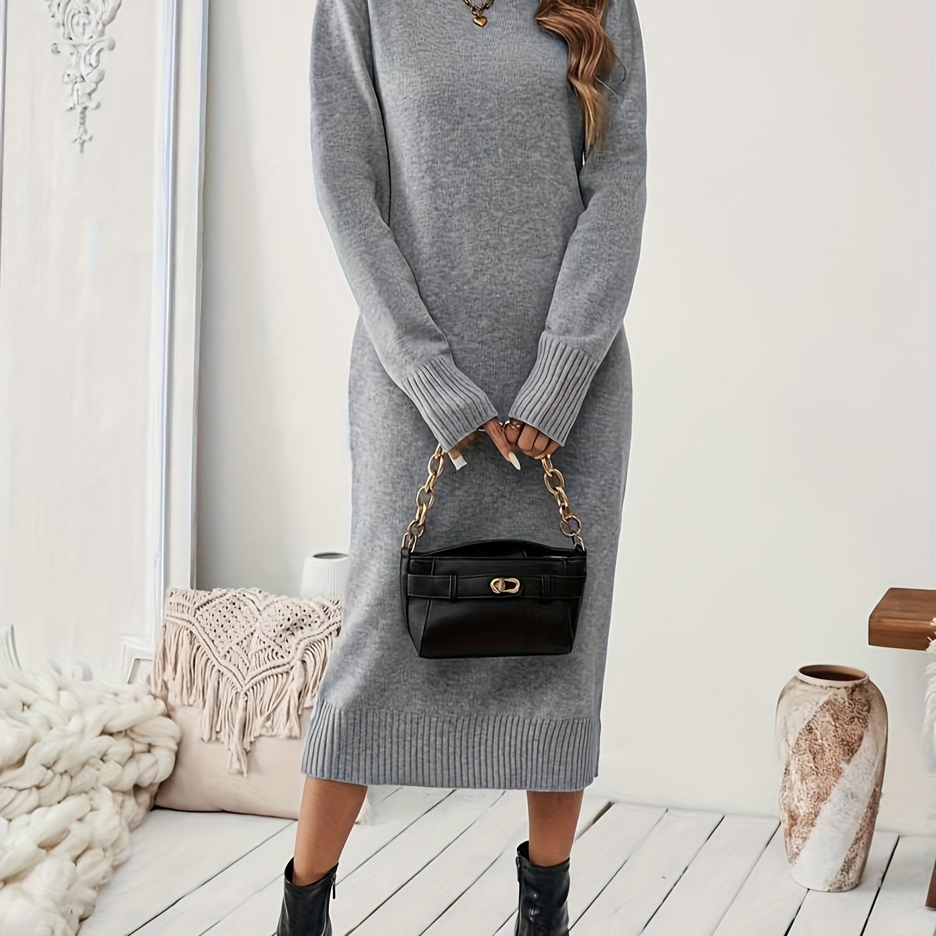 Sophia | Soft Knit Winter Dress