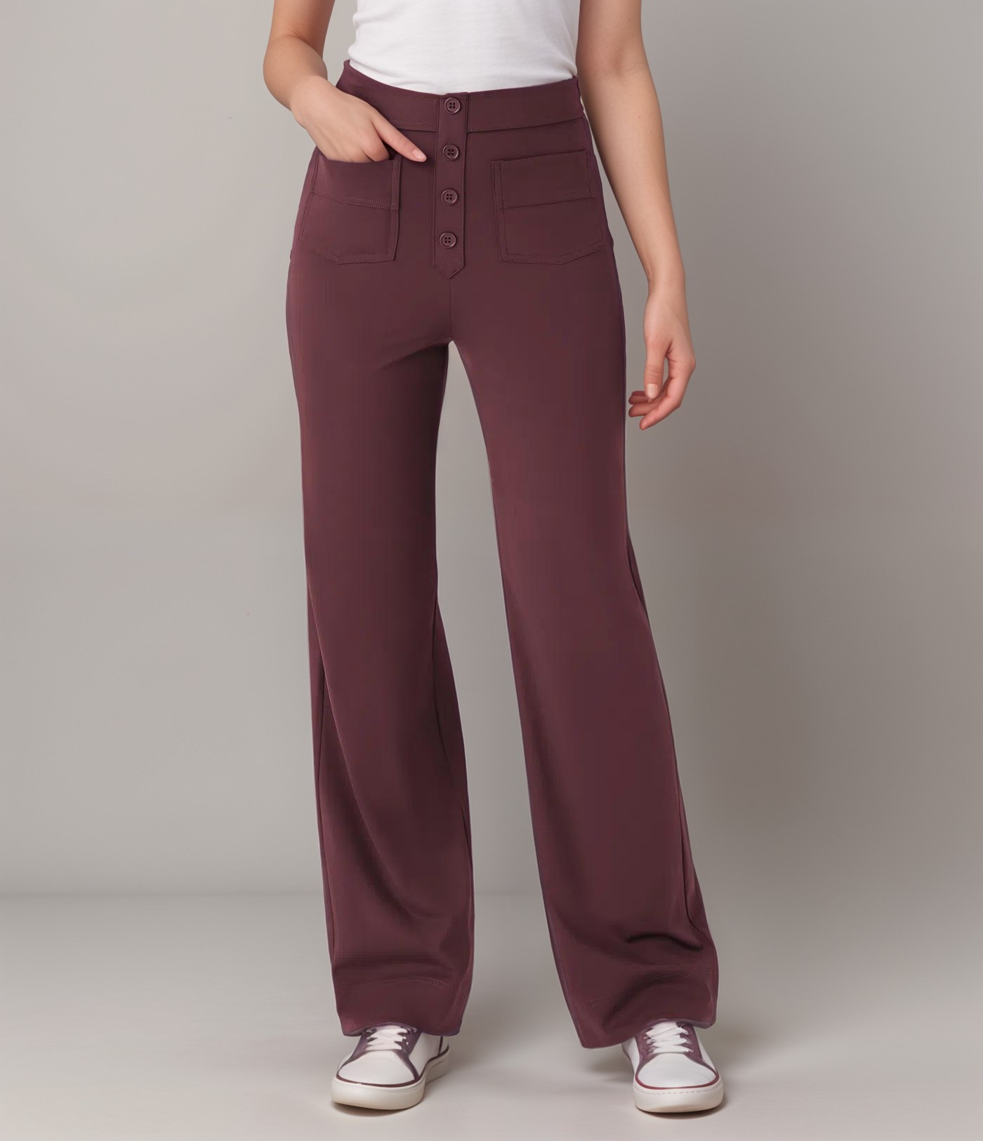 Aurora – High-Waist Slimming Casual Pants