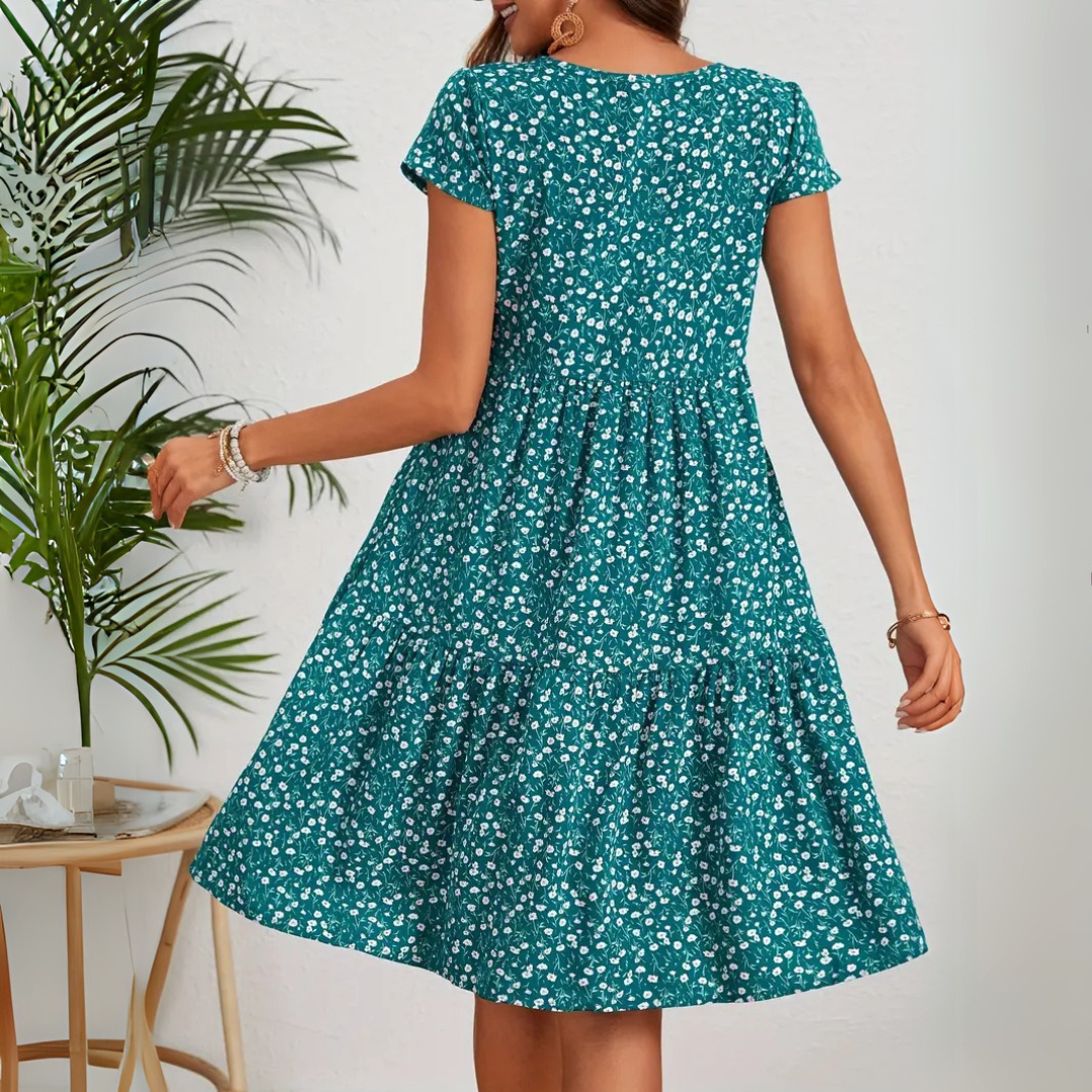 Floral Boho Midi Dress