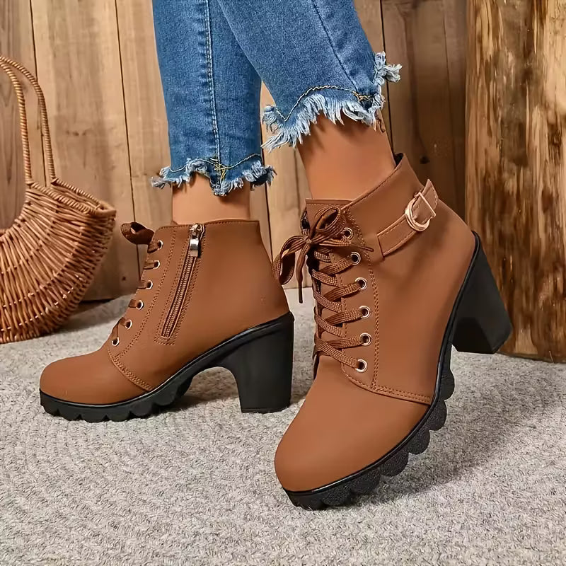 Katni | Warm Slip-Resistant Ankle Boots for Daily Wear