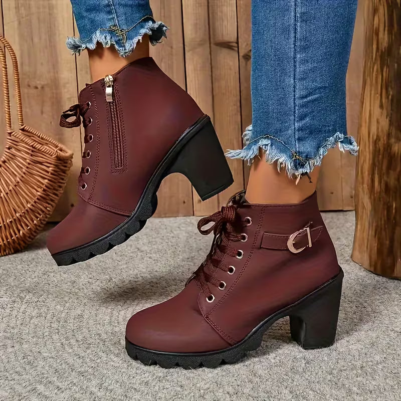 Katni | Warm Slip-Resistant Ankle Boots for Daily Wear