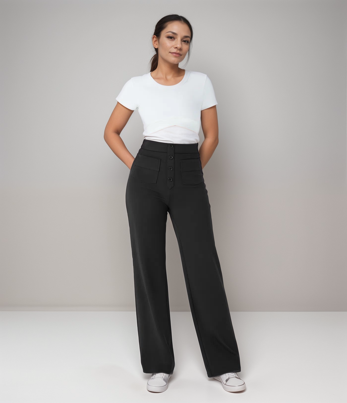 Aurora – High-Waist Slimming Casual Pants