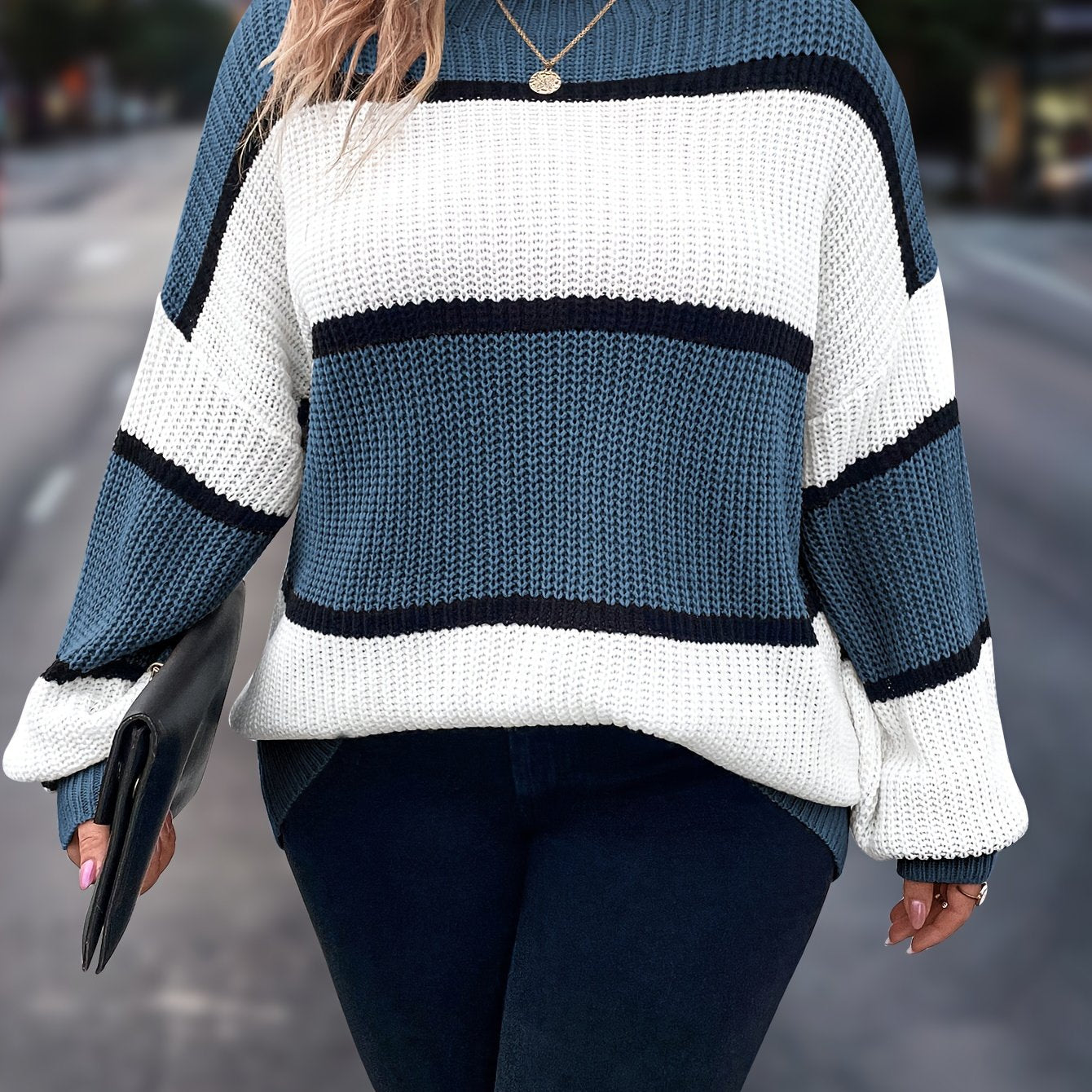 Emma | Cozy Stripe Sweater