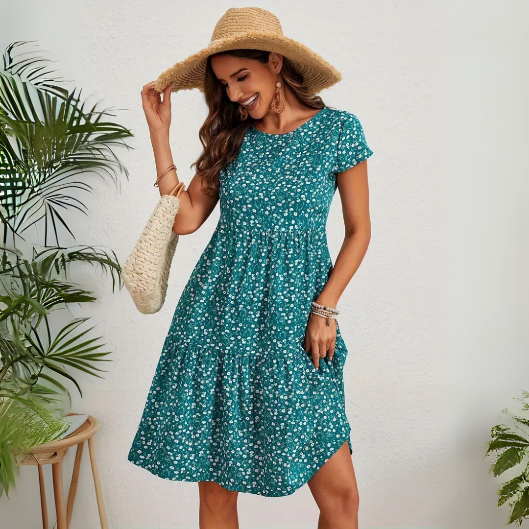 Floral Boho Midi Dress