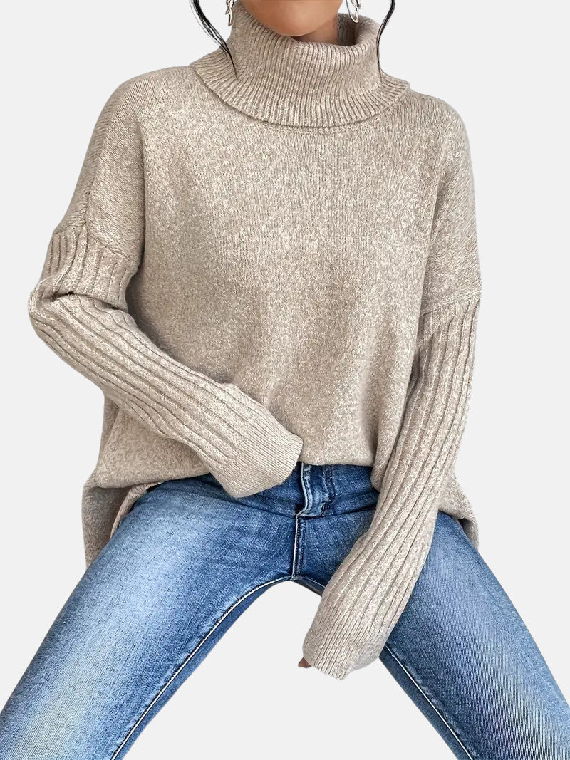 BRIGITTE | LONG TURTLENECK PULLOVER