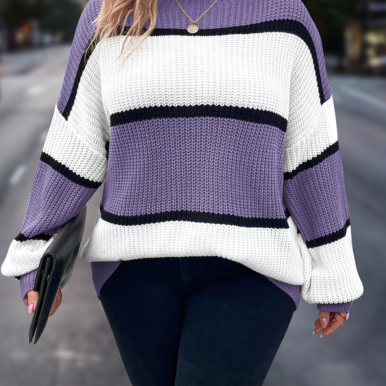 Emma | Cozy Stripe Sweater