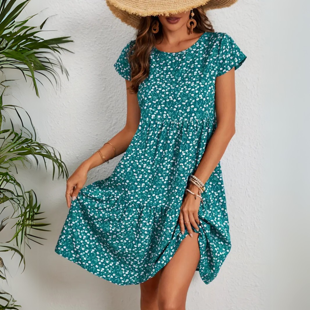 Floral Boho Midi Dress