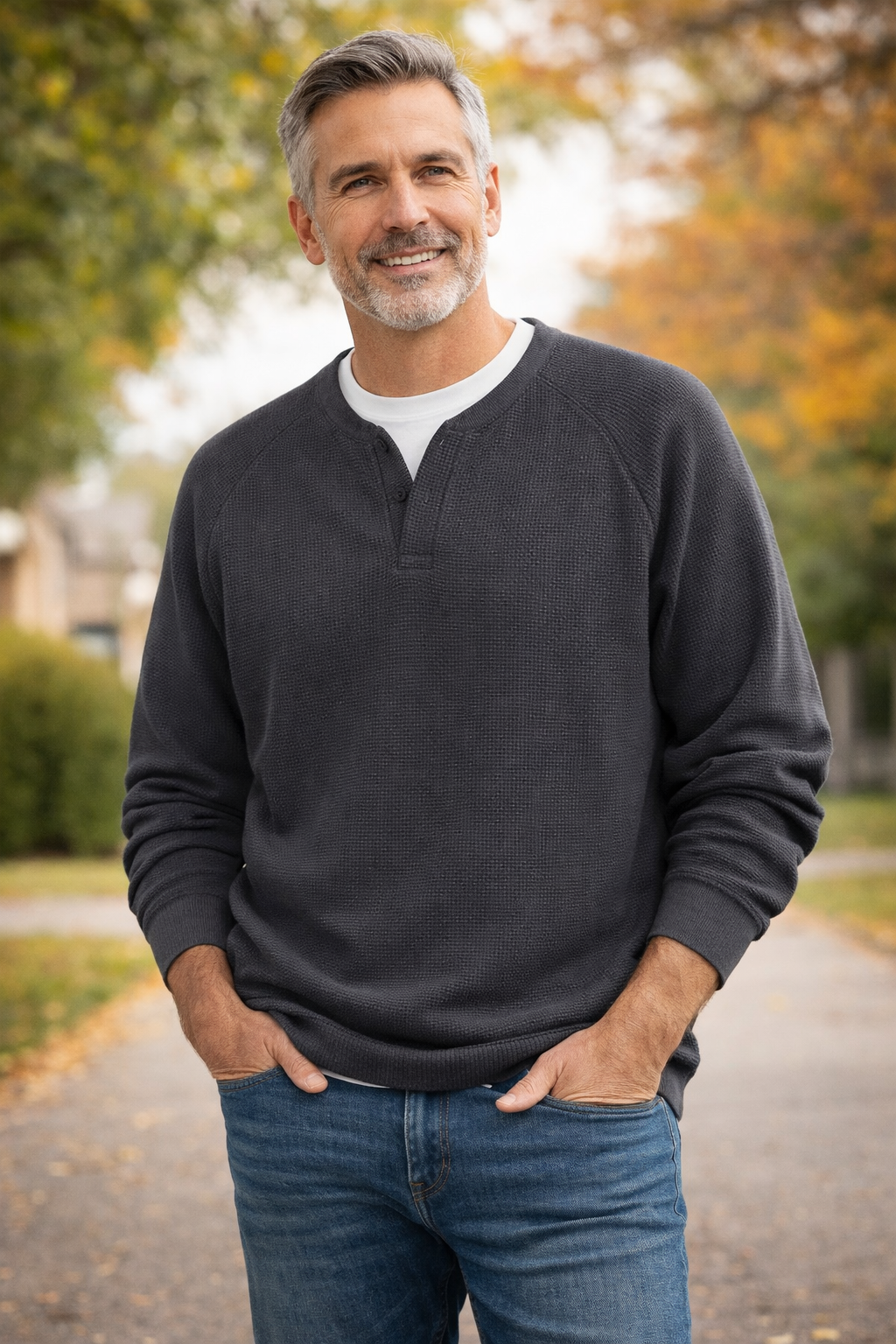 Aldous | Comfortable Waffle-Knit Long Sleeve for Everyday Wear