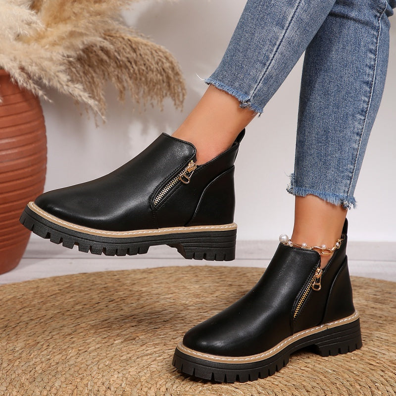 Katrina | Ankle Boots in Leather