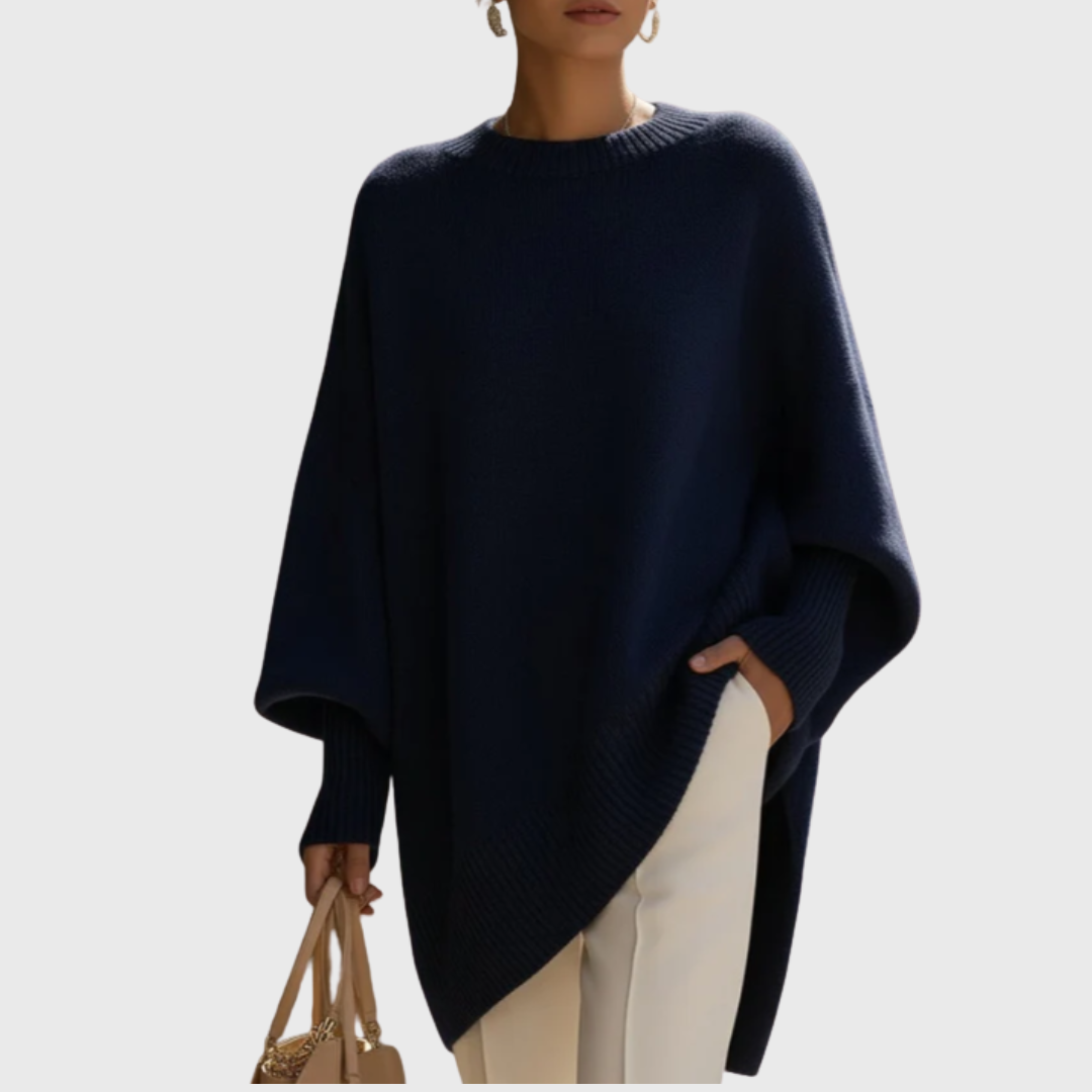 Livia I oversized poncho-sweater