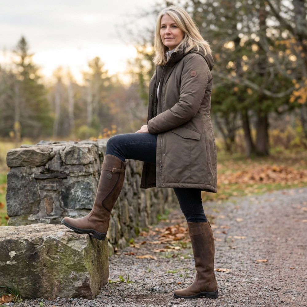 Lavinia | Waterproof Leather Riding Boots