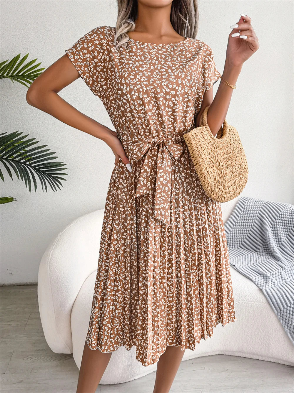 Kaly Grace - Pleated Midi Dress