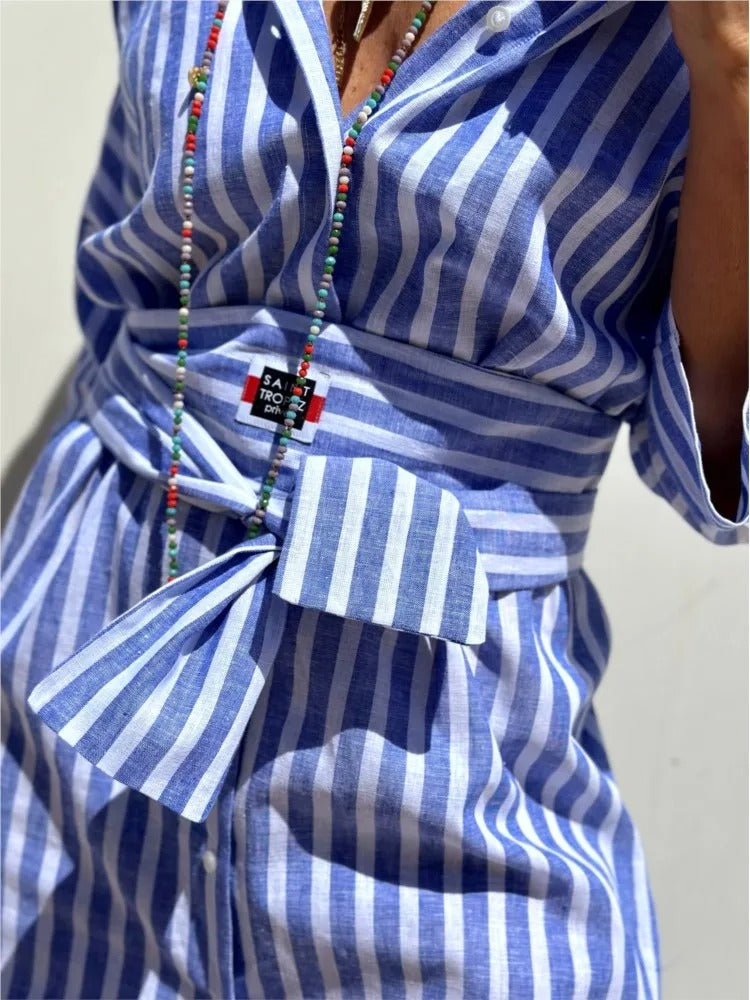 Alberta – Striped Shirt Dress