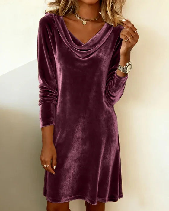 Frosina | Loose Cut Velvet Dress