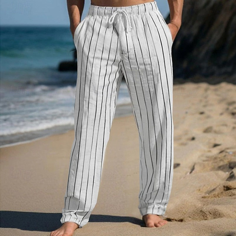 Martin | Casual Elegance Striped Pants