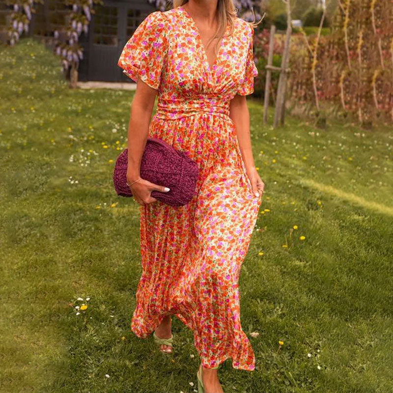 Meadow Bloom – Floral Maxi Dress
