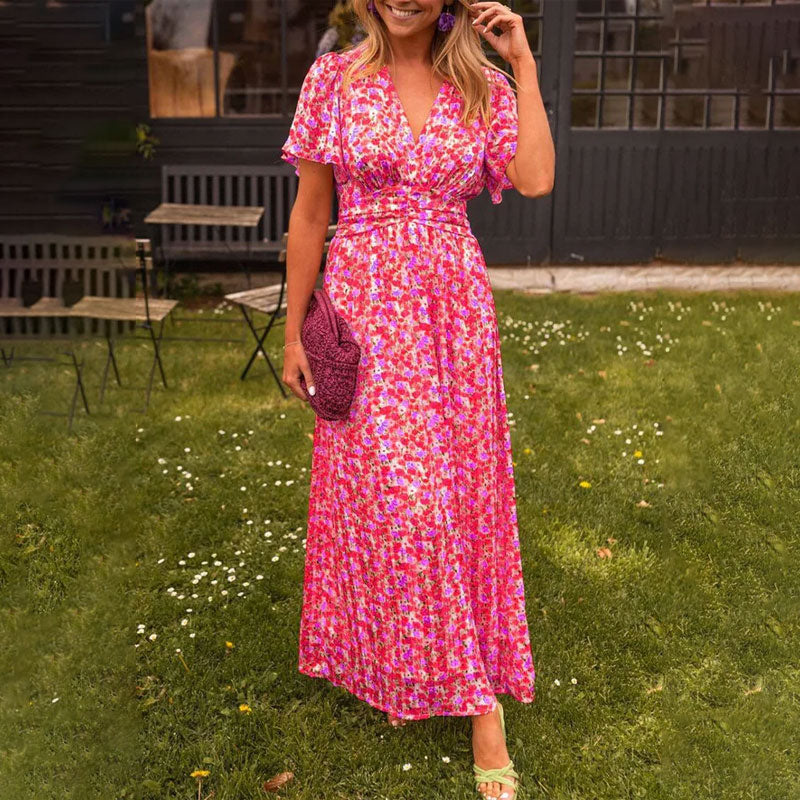 Meadow Bloom – Floral Maxi Dress