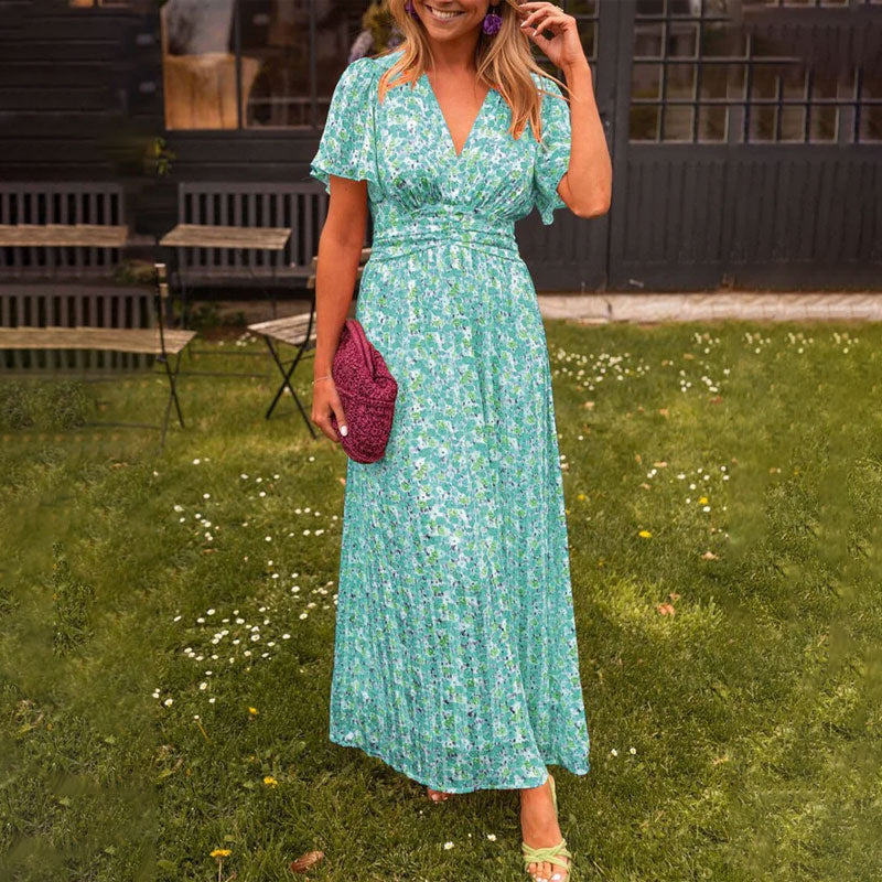 Meadow Bloom – Floral Maxi Dress