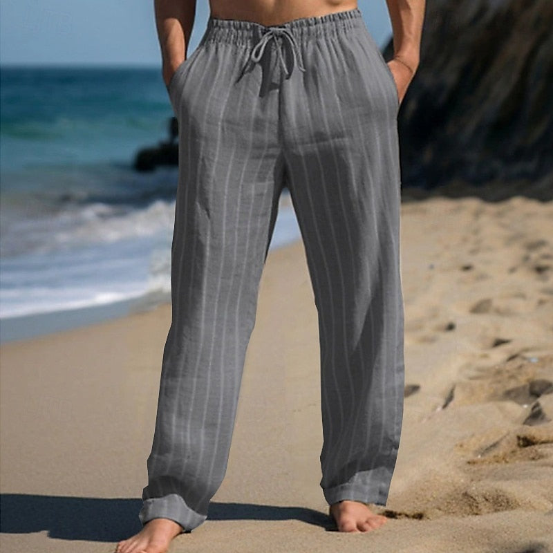 Martin | Casual Elegance Striped Pants