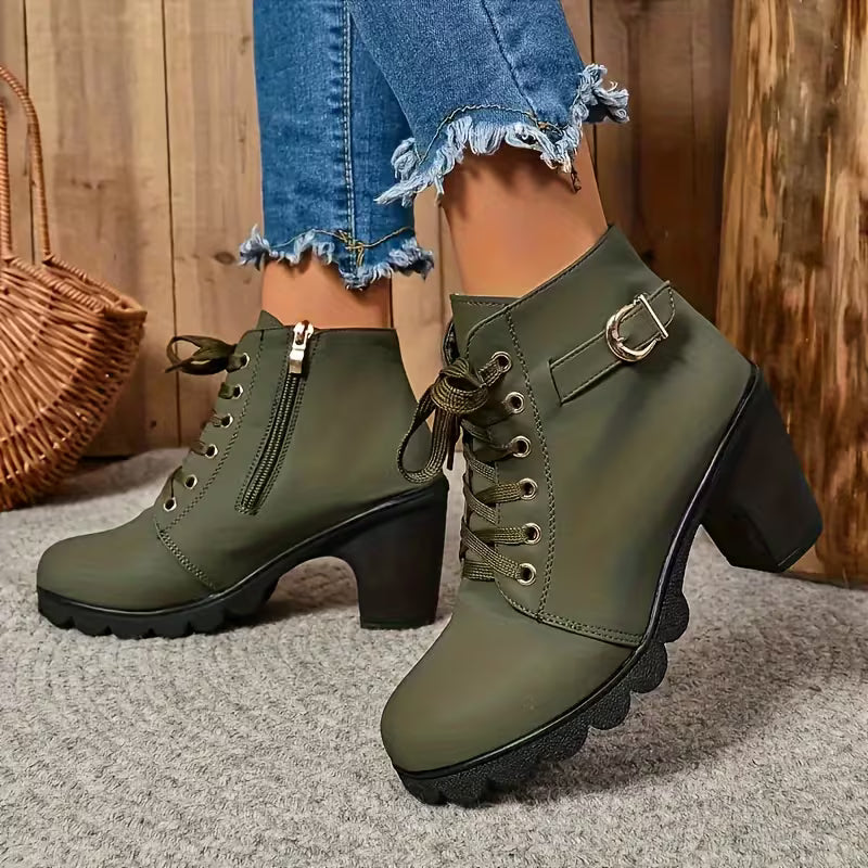 Katni | Warm Slip-Resistant Ankle Boots for Daily Wear