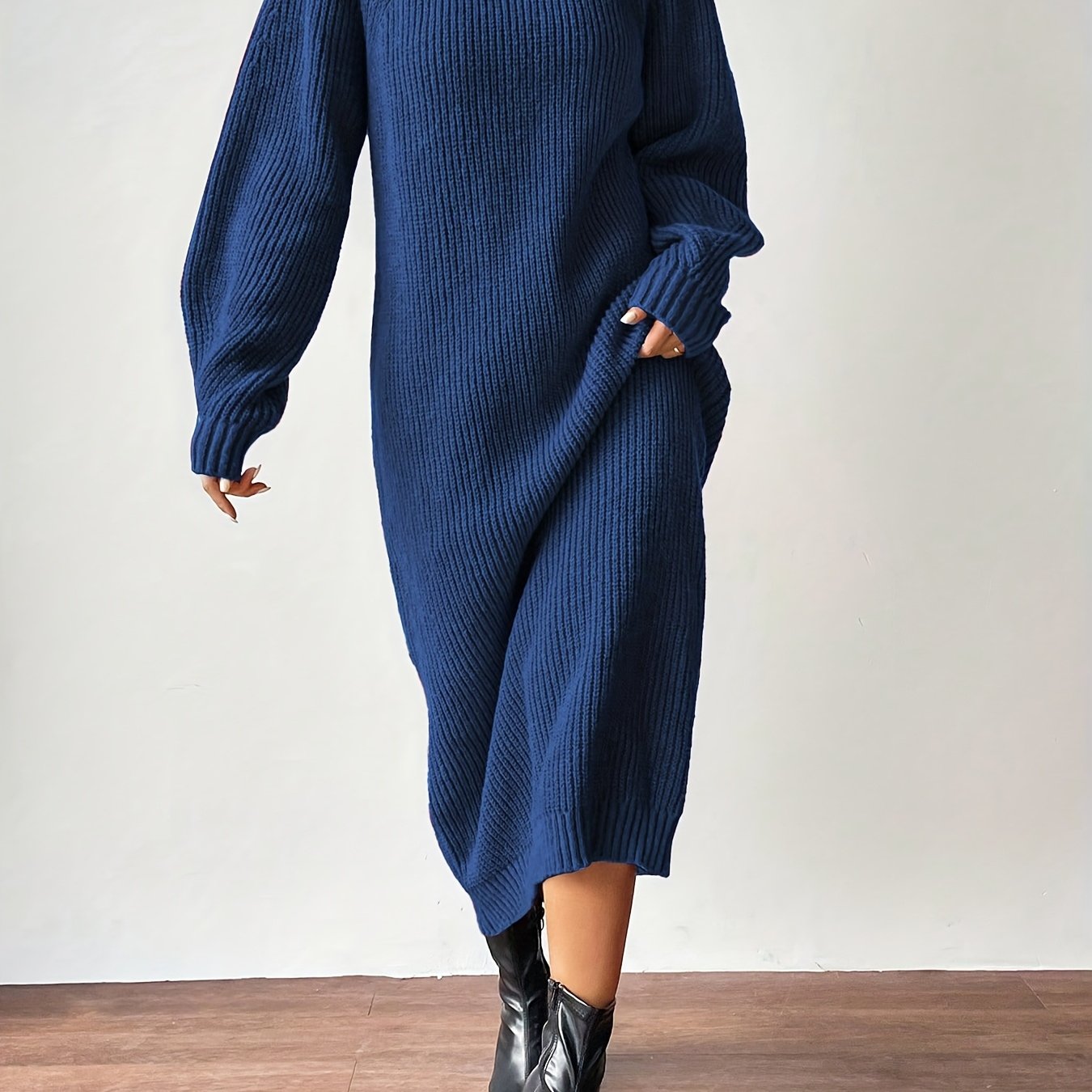 Mila | Cozy Knit Turtleneck Dress