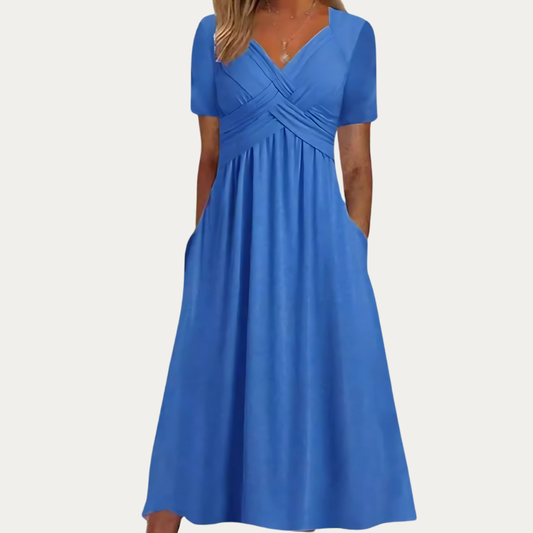 Emily – Empire Waist Midi Dress