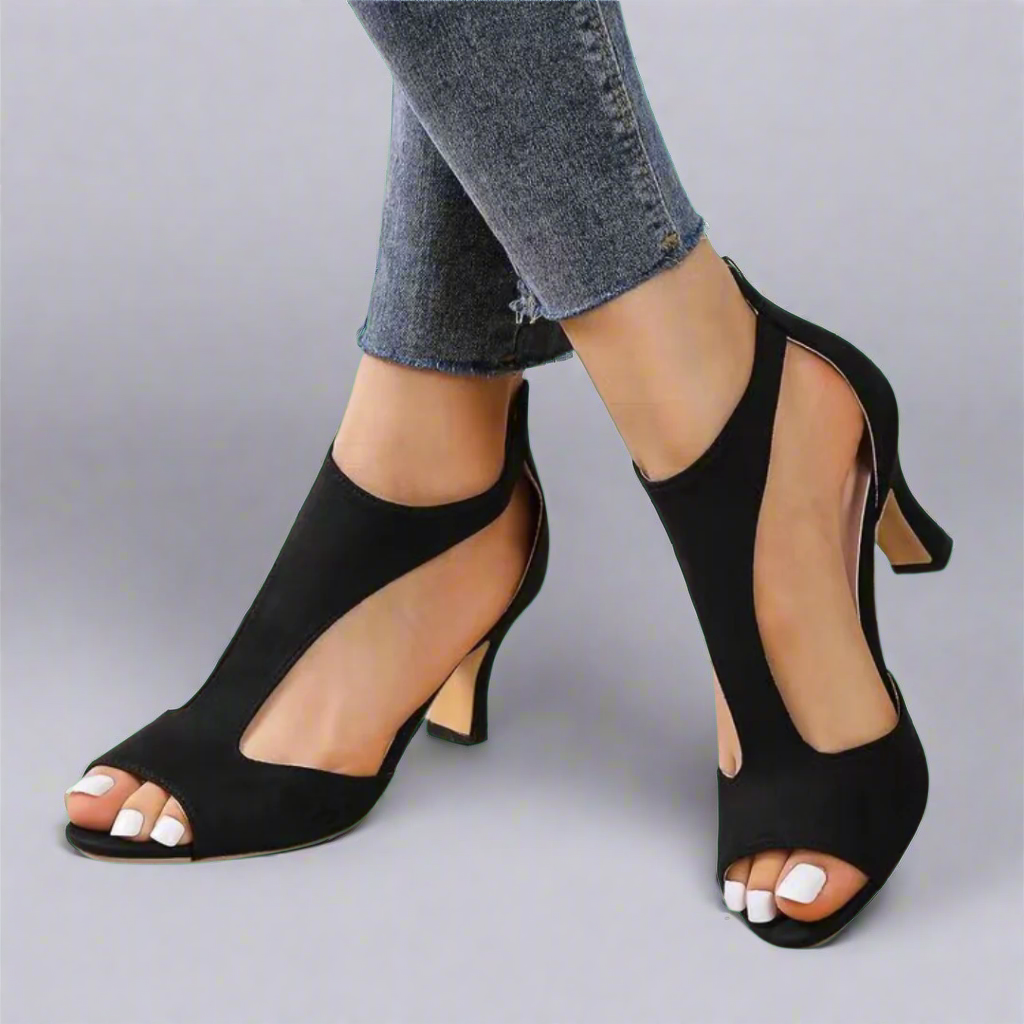 Marga | Orthopaedic Sandals with Heel Made from High-Quality Material