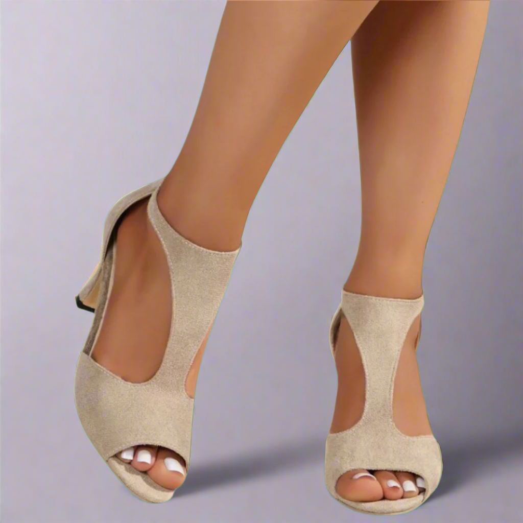 Marga | Orthopaedic Sandals with Heel Made from High-Quality Material