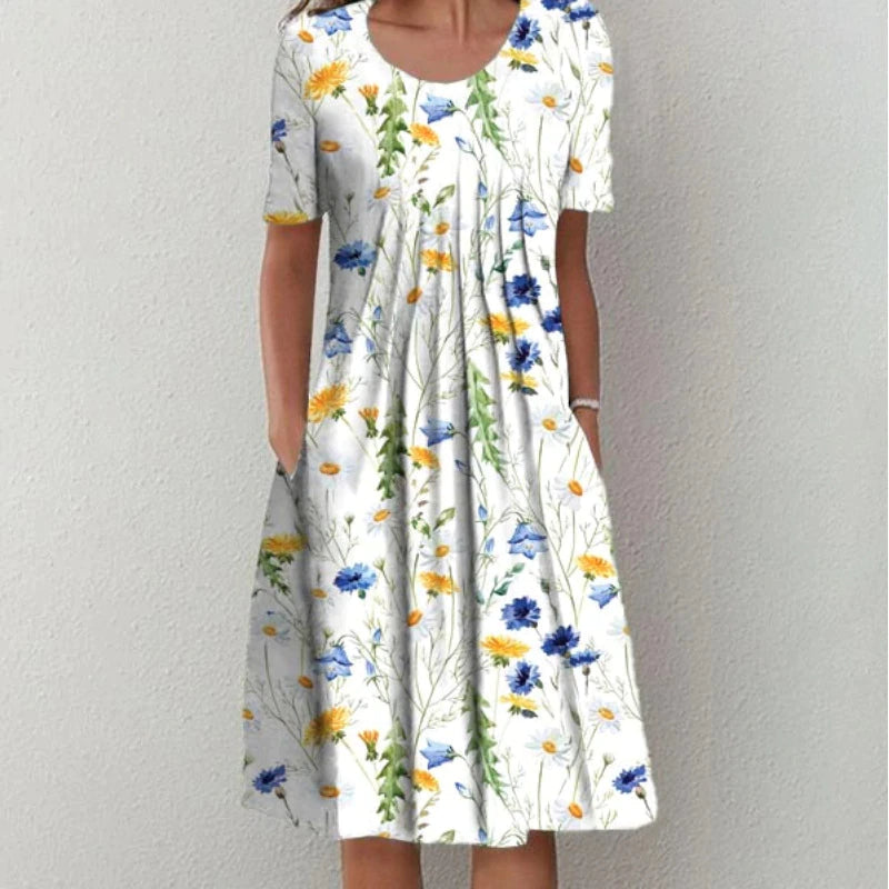 Emelie | Elegant Layered Tummy-Coverage Dress