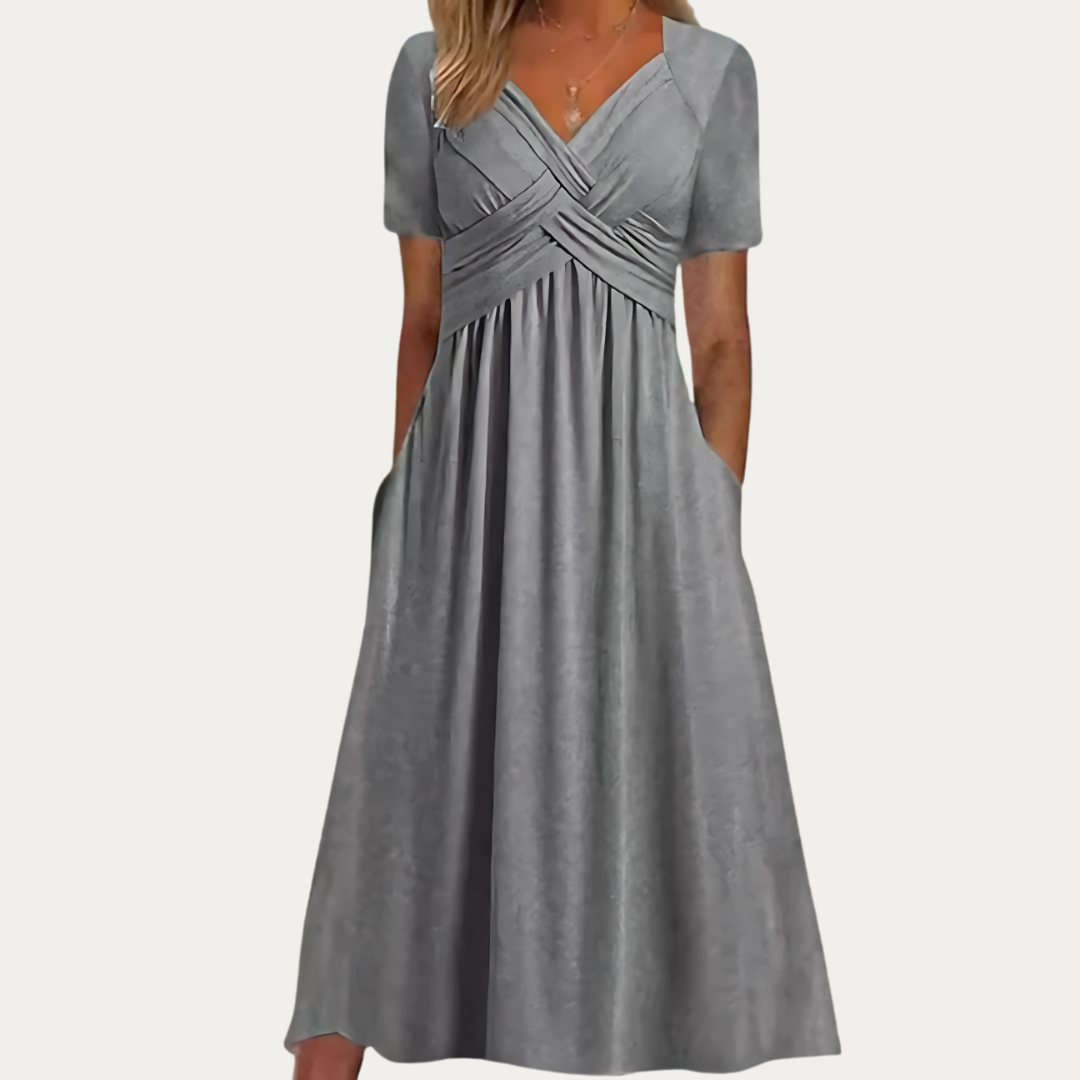 Emily – Empire Waist Midi Dress